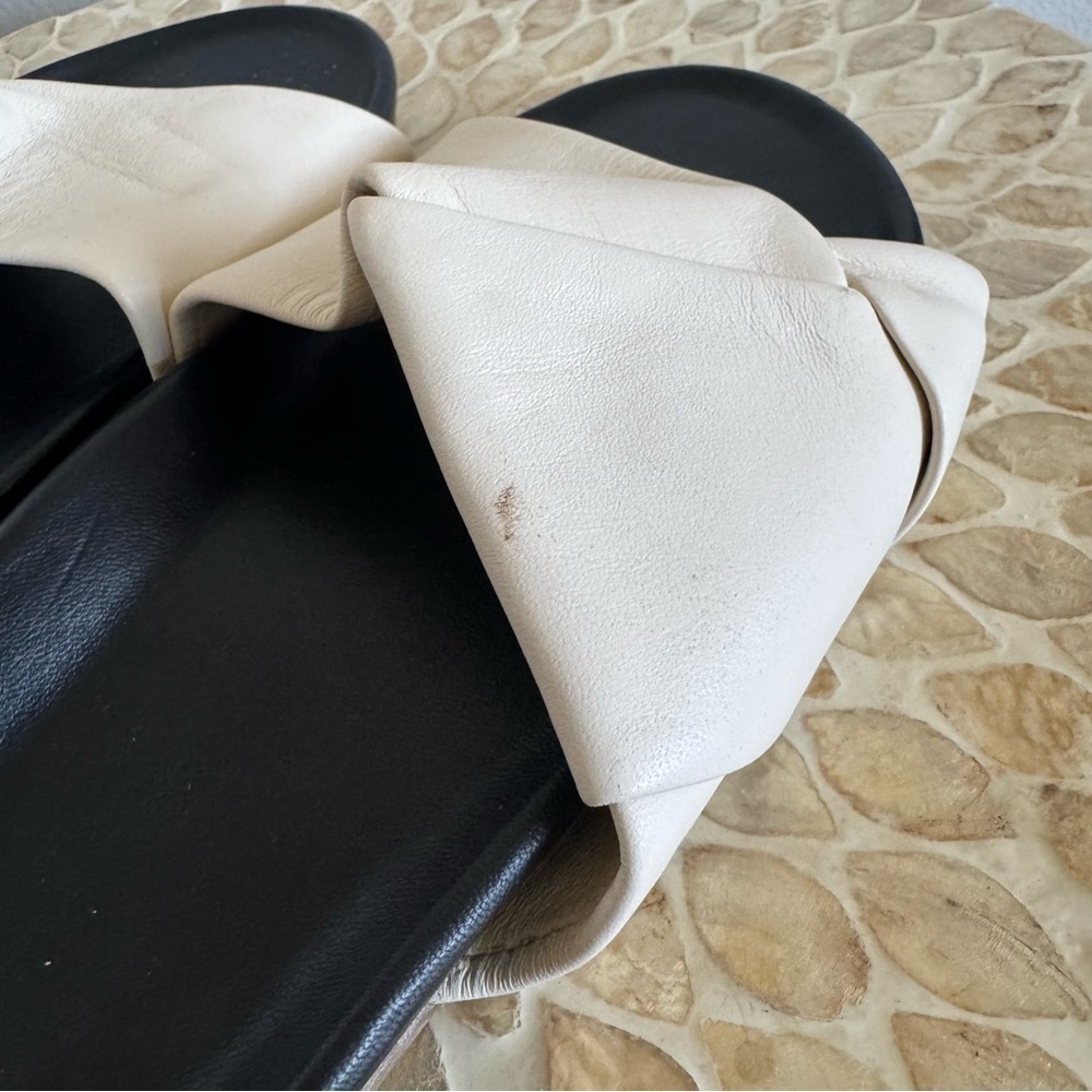 Beek Tori Off White Leather Slide Sandals size 9 - Picture 7 of 10